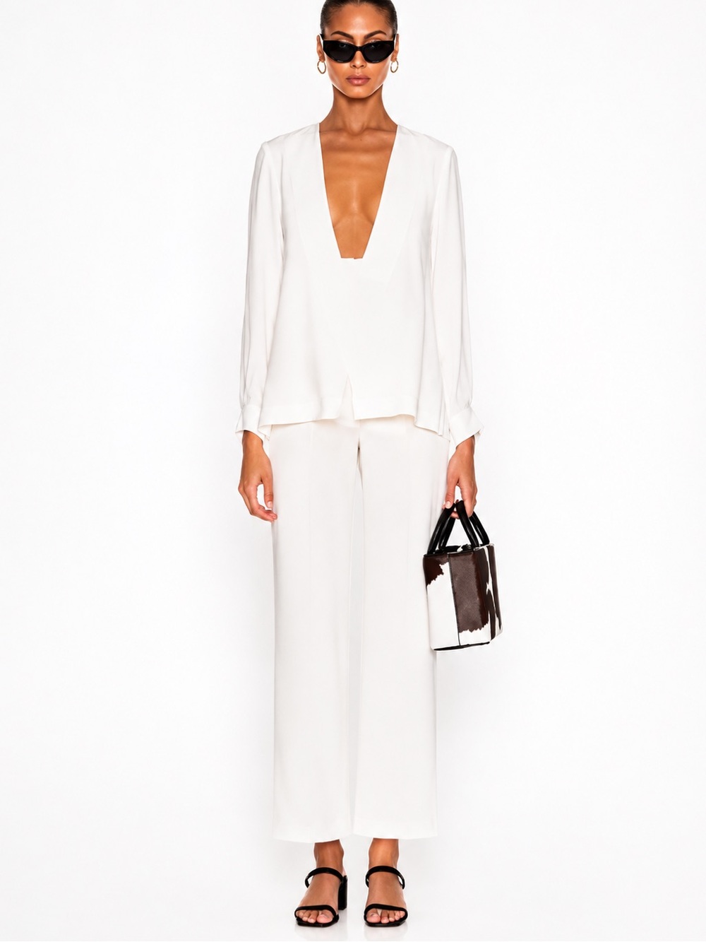 STAUD CATCH JUMPSUIT IN OPAL SIZE 4